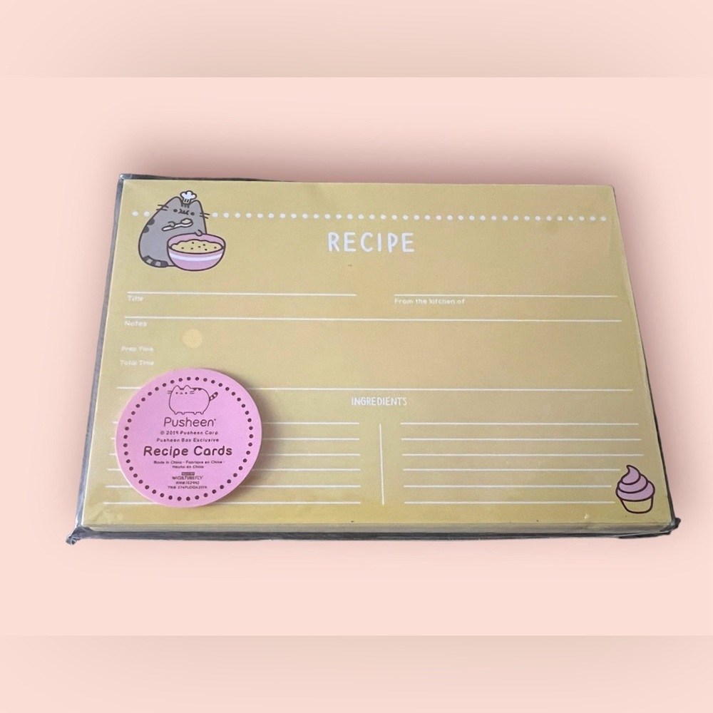 NWT Pusheen recipe cards
